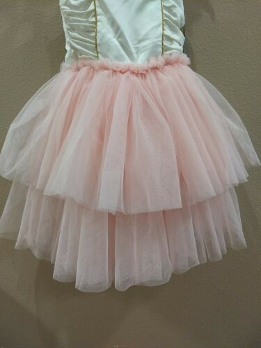 Disney princess Leotard Tutu Dress Ruffle Tuele Sparkly Size 5/6 Dance Costume - Fresh Stock Dated December 2025