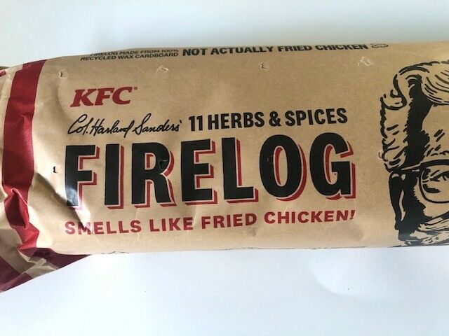 NEW KFC Fire Wood Log with 11 Herbs & Spices - Simply Light and Enjoy The Aroma - Fresh Stock Dated December 2025