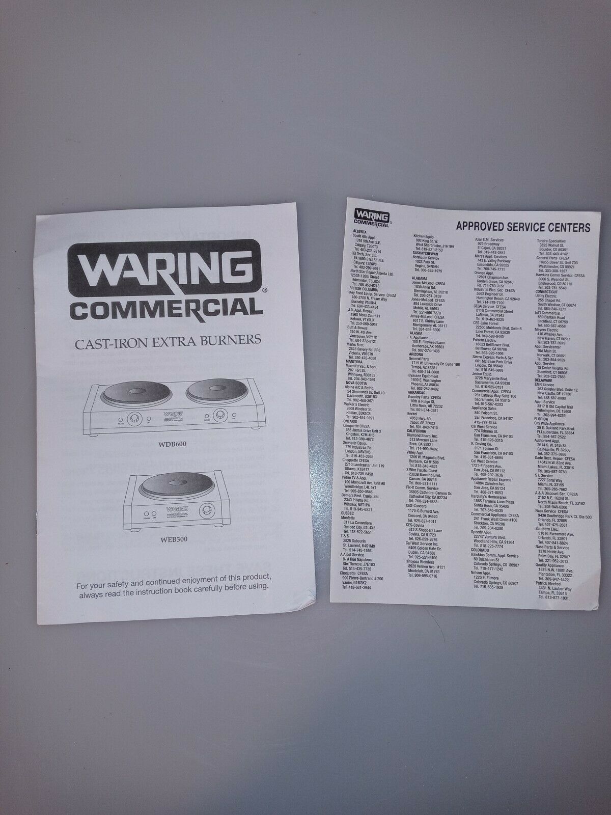 Waring Single Commercial Grade Bruner WEB300 1300W - FAST SHIPPING USA - Fresh Stock Dated February 2026