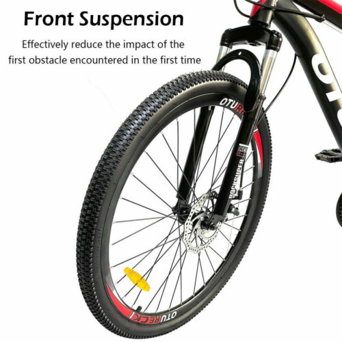 26'' Mountain Bike Front Suspension 21 Speed Bicycle MTB Dual Disc Brake Mens - Fresh Stock Dated December 2025