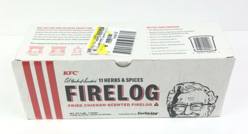 Lot Of 2 KFC Limited Edition 11 Herbs & Spices Fire Log Enviro-Log Firelog NEW - Fresh Stock Dated December 2025