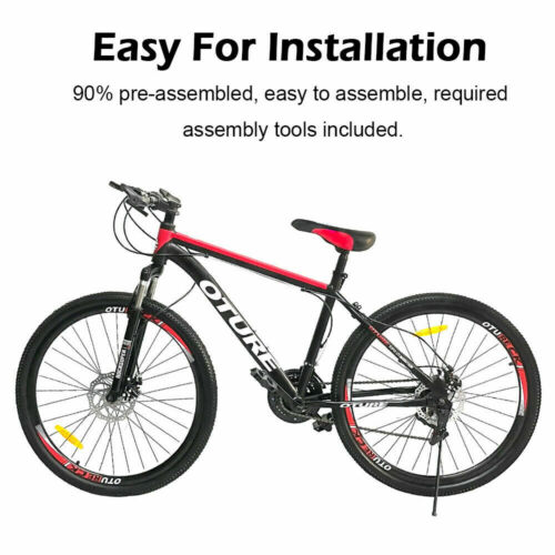26'' Mountain Bike Front Suspension 21 Speed Bicycle MTB Dual Disc Brake Mens - Fresh Stock Dated December 2025