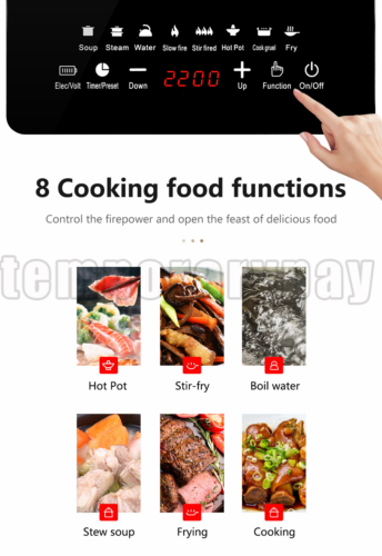 2200W Portable Induction Cooktop Countertop Single Cooker Burner Stove Hot Plate - Fresh Stock Dated January 2026