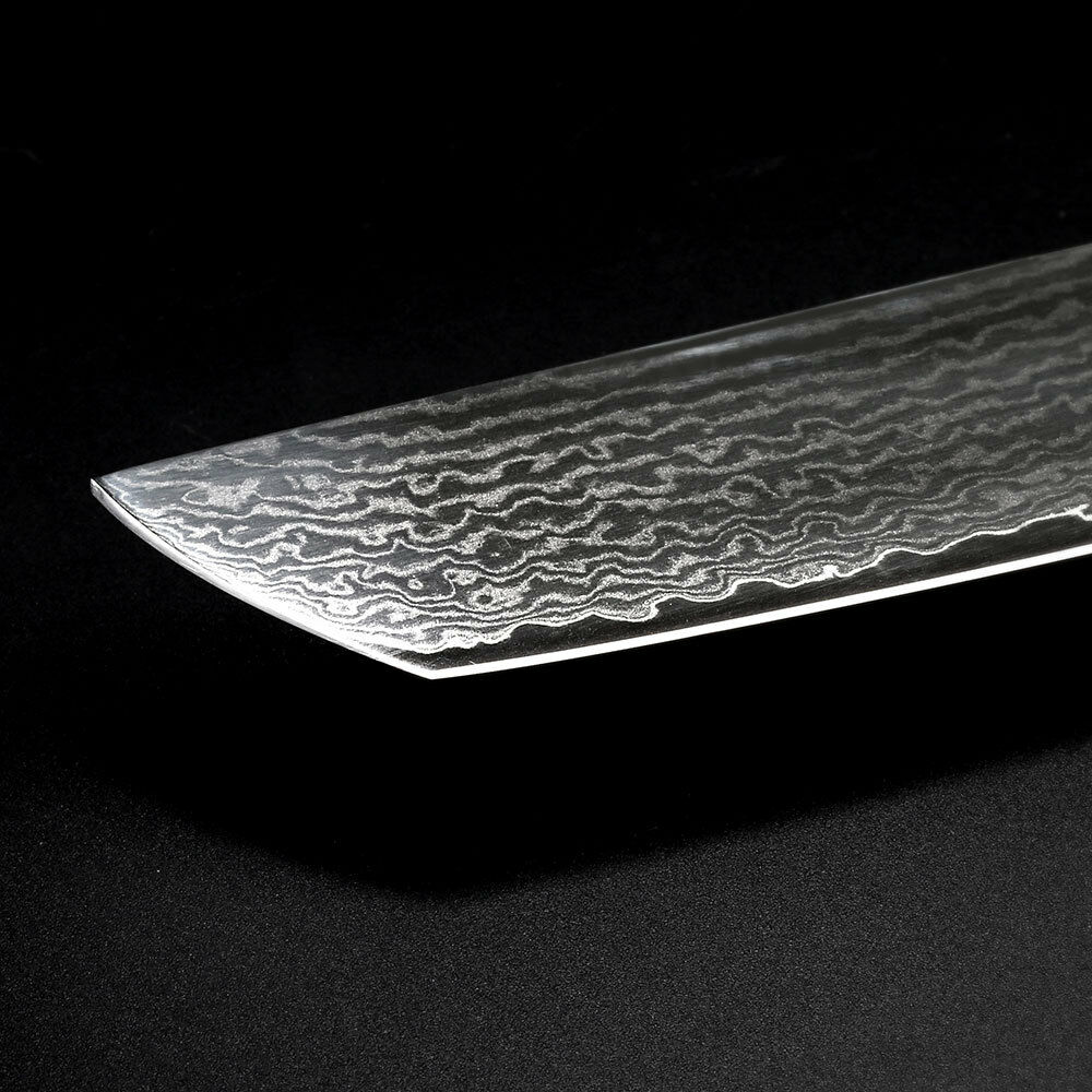 7 Inch Kitchen Nakiri Knife Damascus Steel Chef Cleaver Knife Meat Slicing Tool - Fresh Stock Dated February 2026