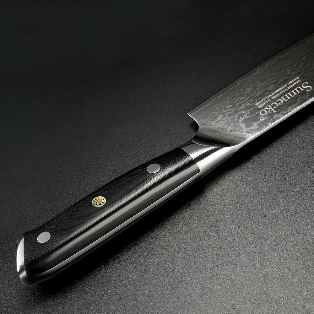 7 Inch Kitchen Nakiri Knife Damascus Steel Chef Cleaver Knife Meat Slicing Tool - Fresh Stock Dated February 2026