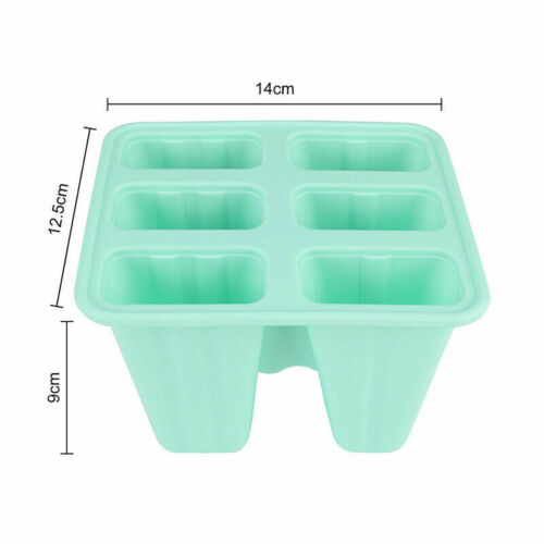 6 Cell Pop Mold Popsicle Maker Lolly Mould Tray Pan Kitchen Frozen Ice Cream New - Fresh Stock Dated February 2026