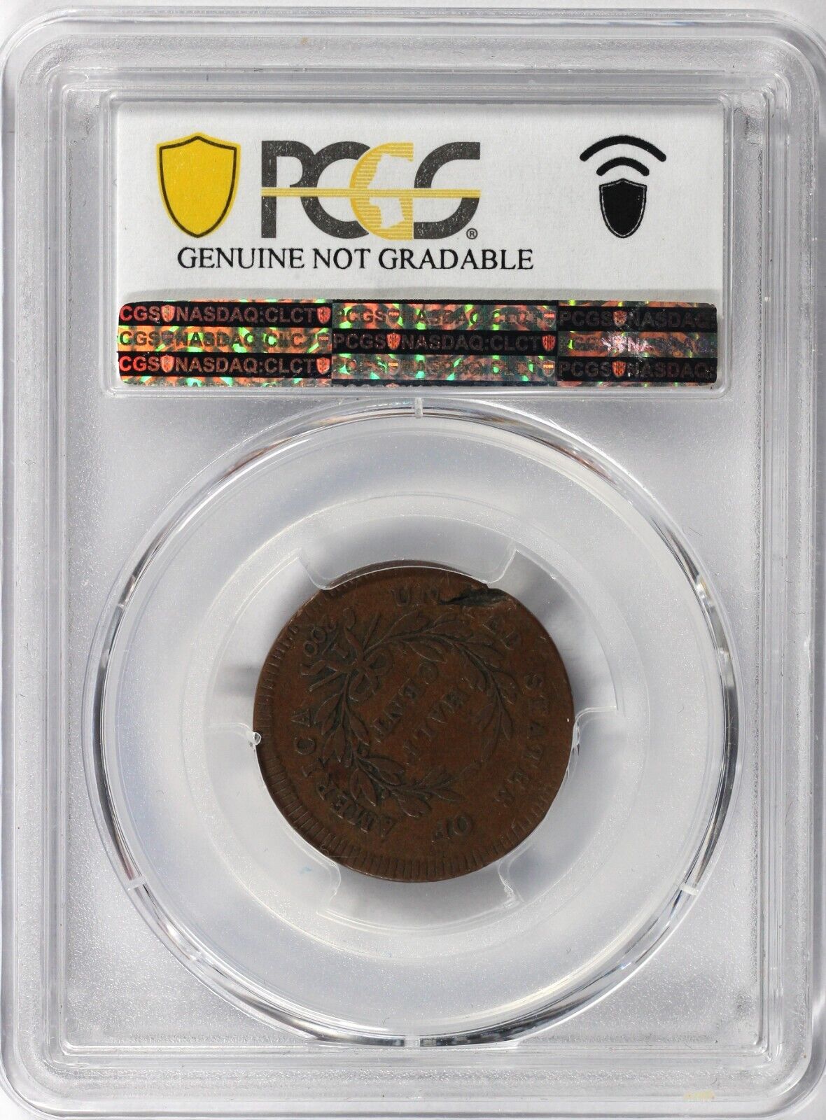 1795 1/2c Plain Edge No Pole Liberty Cap Half Cent PCGS VG DETAIL PLANCHET FLAW - Fresh Stock Dated December 2025