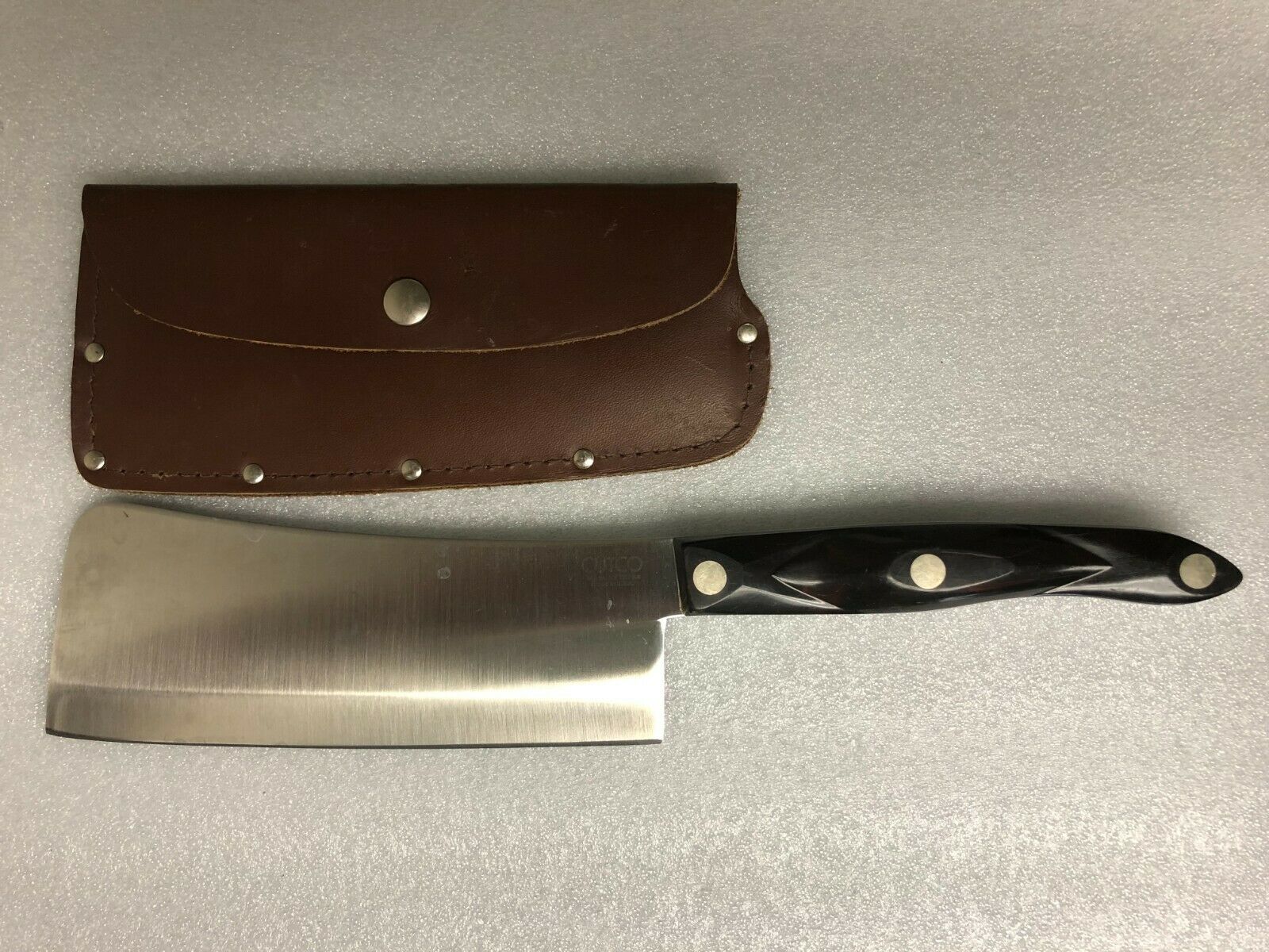 Cutco Cleaver w/Sheath Model #1937 Brown Handle, Used, MSRP 4.00 - Fresh Stock Dated January 2026