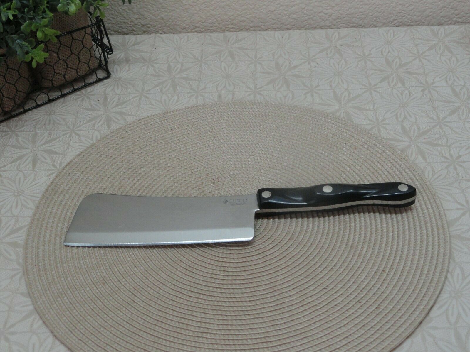 Cutco Black Handle # 1737 KD Cleaver - Fresh Stock Dated January 2026