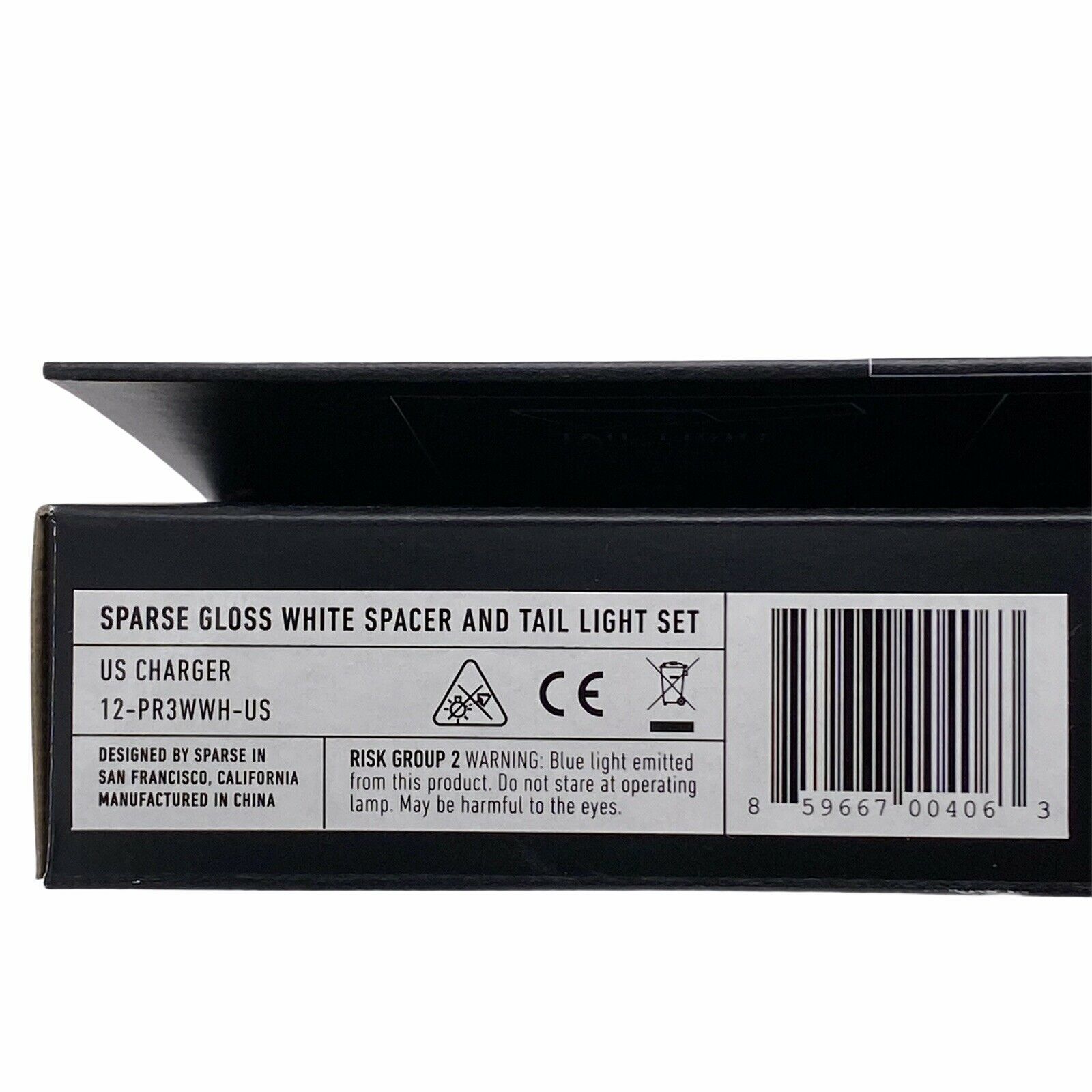 SPARSE FIXED CYCLING LIGHT SYSTEM Rechargeable (GLOSS WHITE) - Fresh Stock Dated December 2025