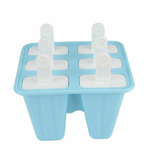 6 Cell Pop Mold Popsicle Maker Lolly Mould Tray Pan Kitchen Frozen Ice Cream New - Fresh Stock Dated February 2026