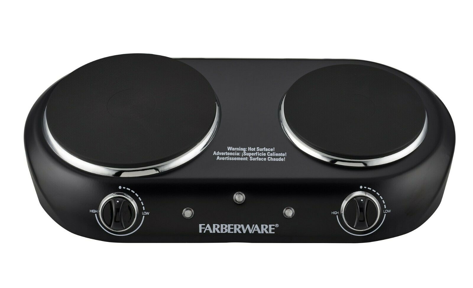 Farberware Royalty 1800 W Double Burner Black Electric Cooktop, 1 Each - Fresh Stock Dated February 2026