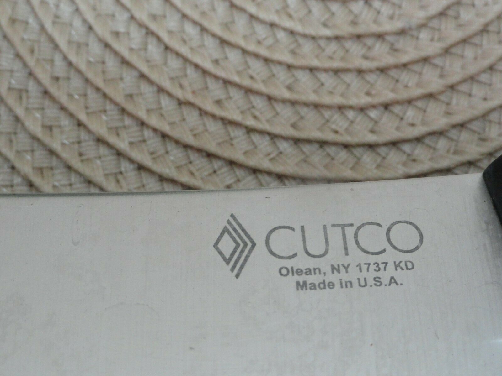 Cutco Black Handle # 1737 KD Cleaver - Fresh Stock Dated January 2026