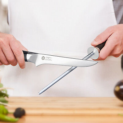 Kessaku Sharpening Steel Honing Rod Dynasty Series G10 Resin Handle 10-Inch - Fresh Stock Dated January 2026