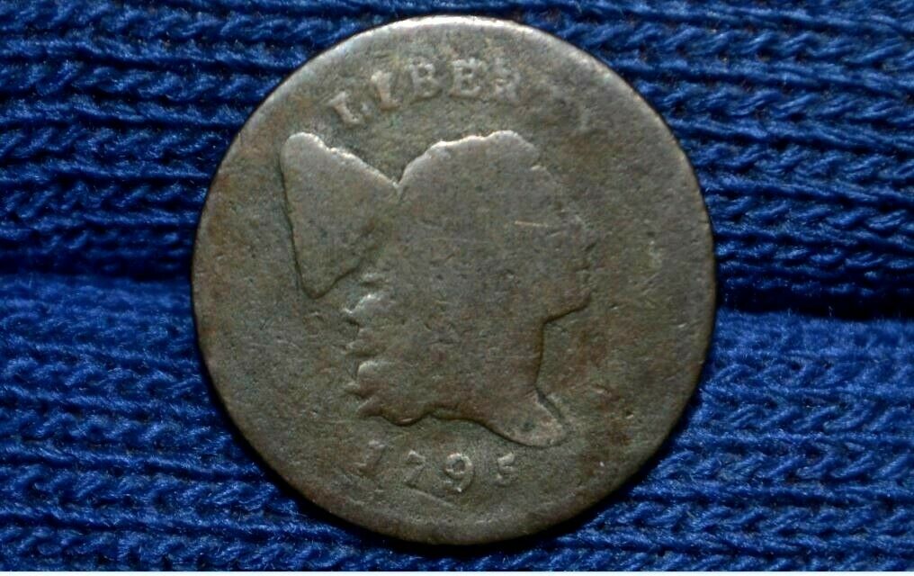 1795 HALF CENT* Punctuated Date *w/ Pole* C-2a* R3 *Strong Date & Edge Lettering - Fresh Stock Dated December 2025