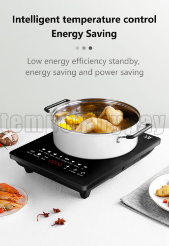 2200W Portable Induction Cooktop Countertop Single Cooker Burner Stove Hot Plate - Fresh Stock Dated January 2026