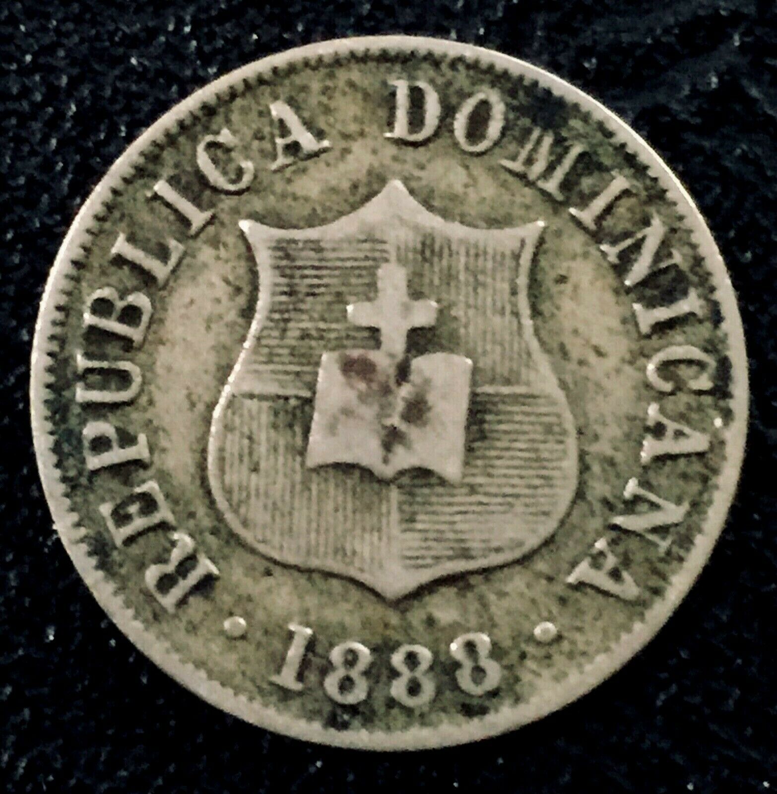 DOMINICAN REPUBLIC 1888H 2 1/2 Centavos VF - Fresh Stock Dated December 2025