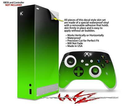 Skins XBOX Series S Console Controller Smooth Fades Green Black - Fresh Stock Dated February 2026