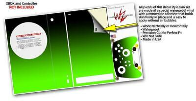 Skins XBOX Series S Console Controller Smooth Fades Green Black - Fresh Stock Dated February 2026