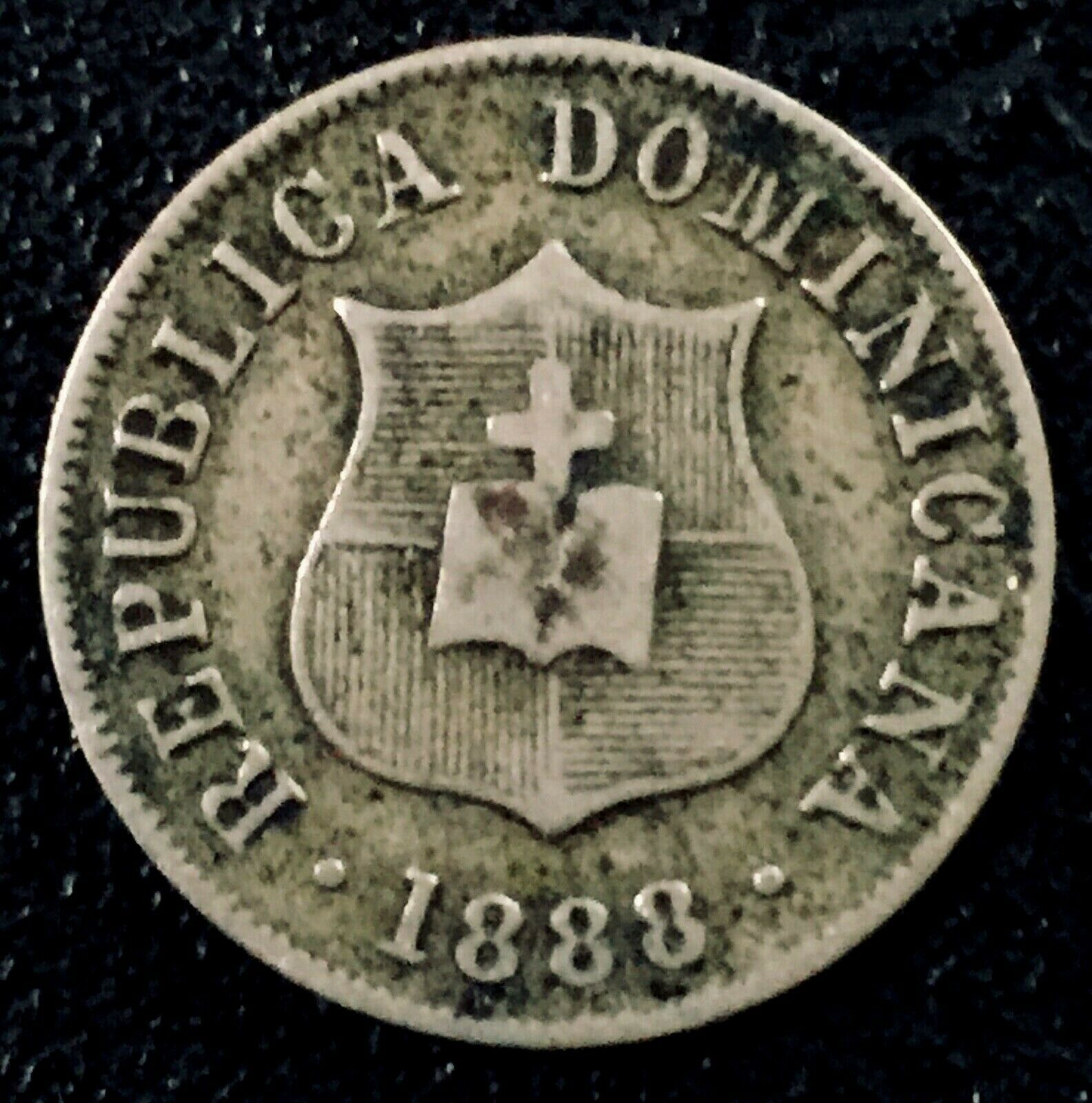 DOMINICAN REPUBLIC 1888H 2 1/2 Centavos VF - Fresh Stock Dated December 2025