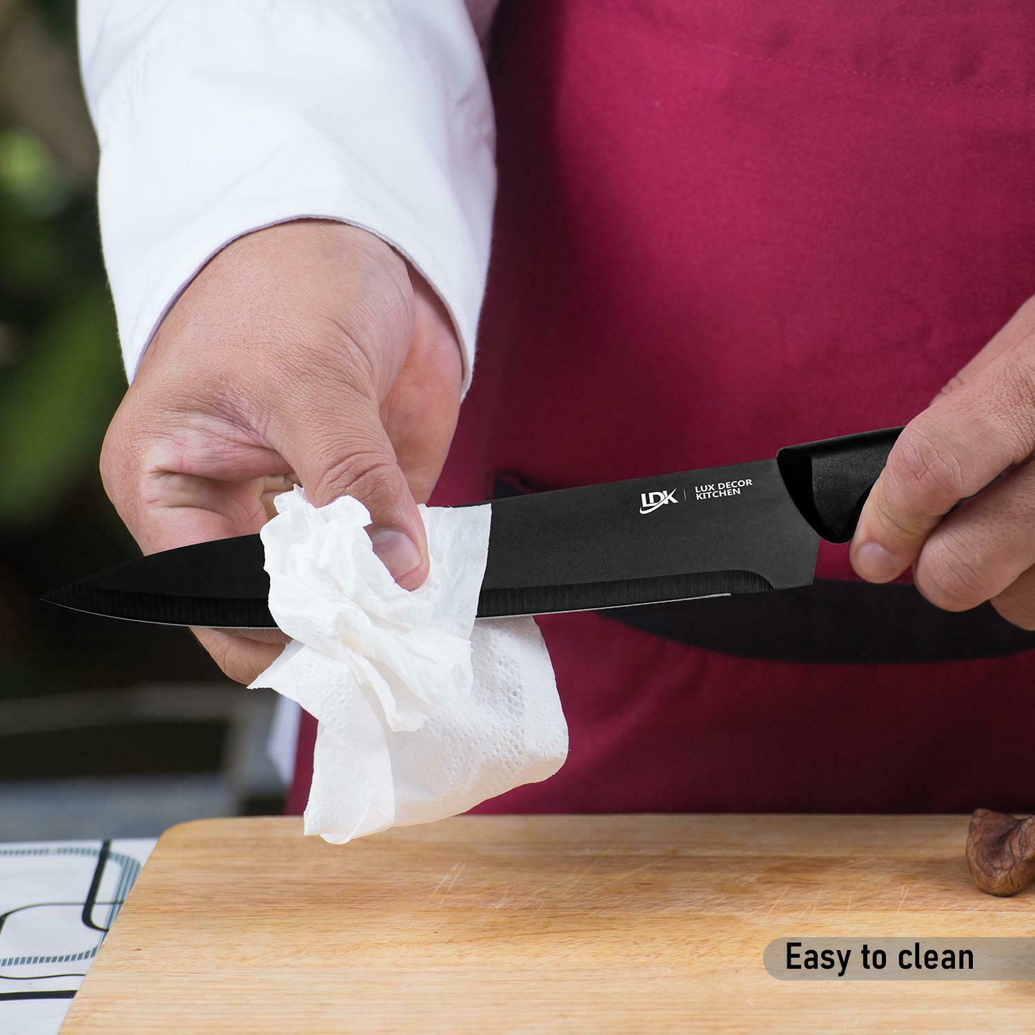 Knife Set Stainless Steel 7Pieces Professional Cutlery Pizza Kitchen Chef Knives - Fresh Stock Dated January 2026