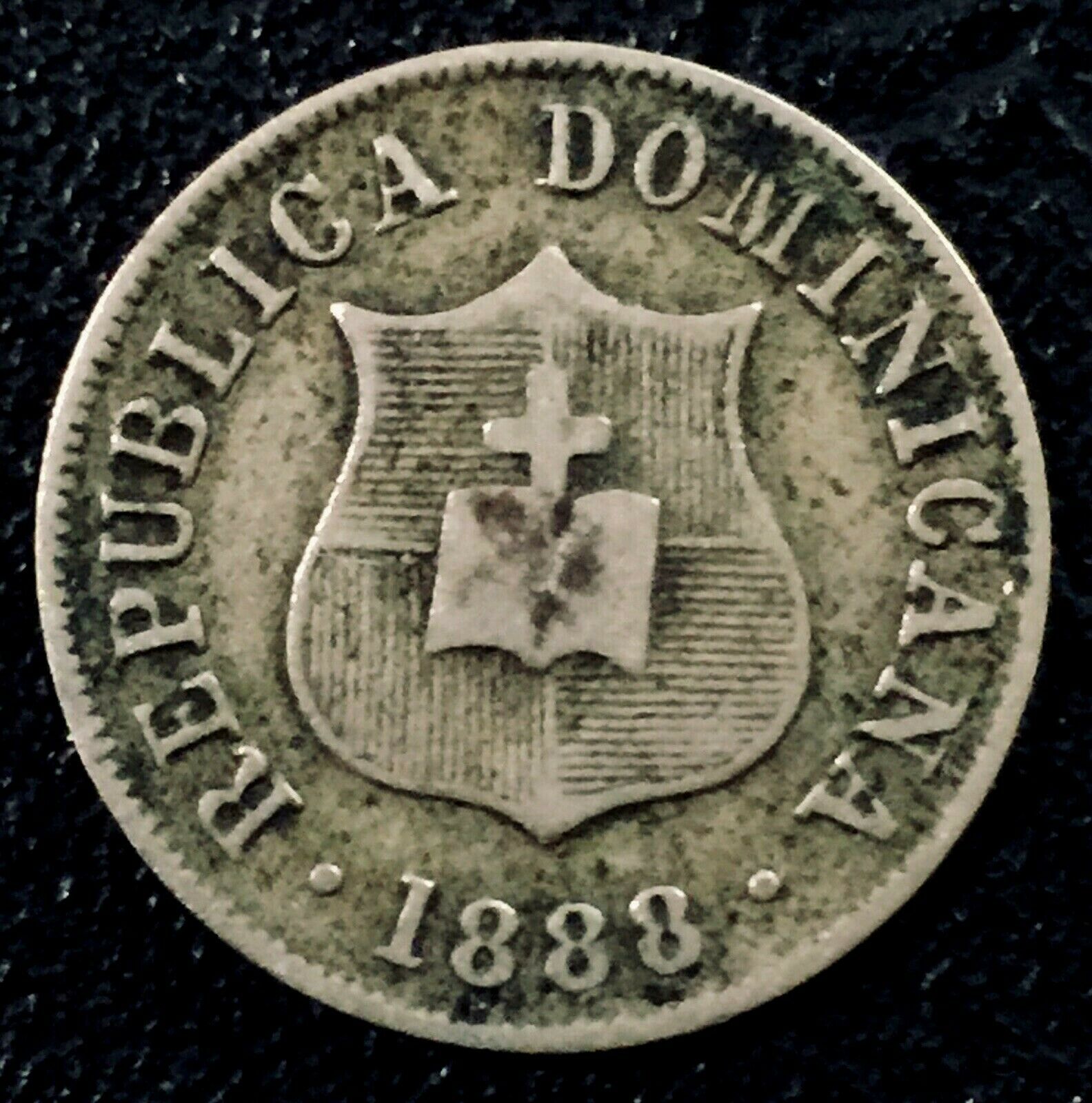 DOMINICAN REPUBLIC 1888H 2 1/2 Centavos VF - Fresh Stock Dated December 2025