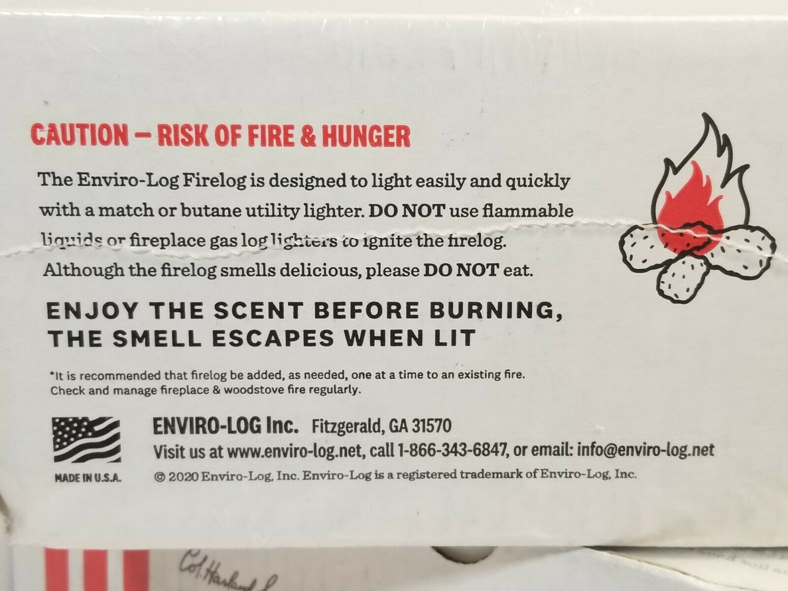 (4) Lot- KFC Envirolog 11 Herbs and Spices Fireplace Firelog Discontinued Sealed - Fresh Stock Dated December 2025