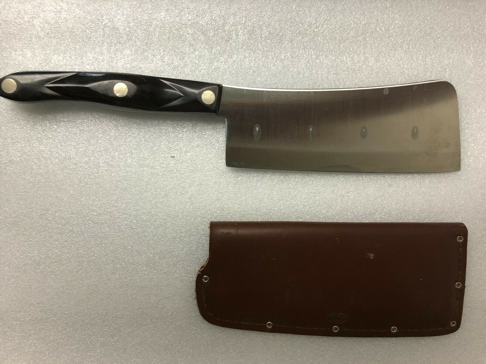 Cutco Cleaver w/Sheath Model #1937 Brown Handle, Used, MSRP 4.00 - Fresh Stock Dated January 2026