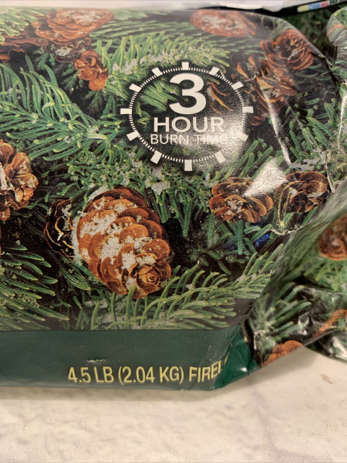 Yankee Candle Balsam Cedar Fragrance Scented Firelog 4.5lb 3hrs Burn Solid Fuel - Fresh Stock Dated January 2026