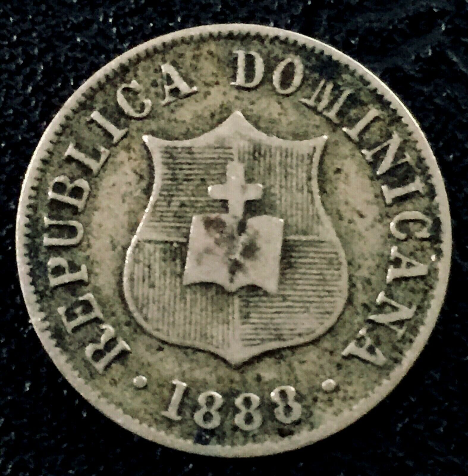 DOMINICAN REPUBLIC 1888H 2 1/2 Centavos VF - Fresh Stock Dated December 2025