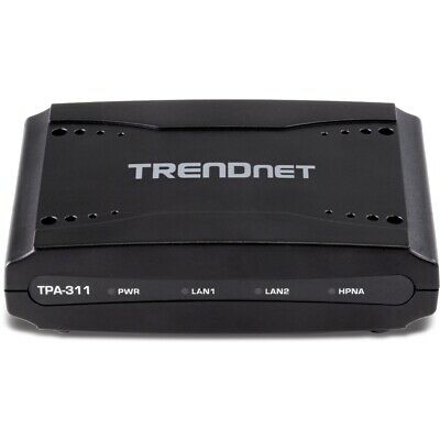 TRENDnet Mid Band TPA-311 Media Converter - 2 x F-type Network, 2 x RJ-45 - Fresh Stock Dated December 2025
