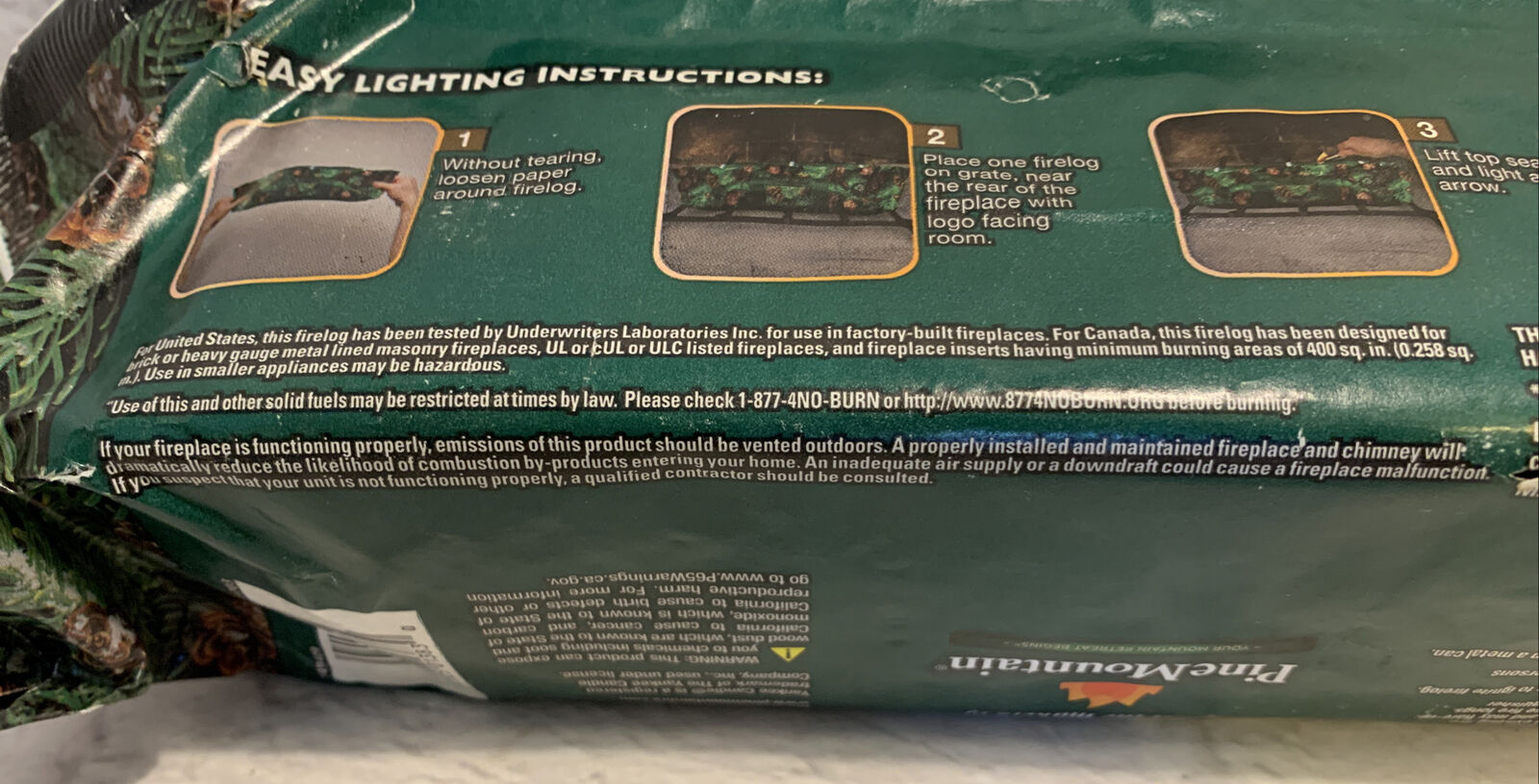 Yankee Candle Balsam Cedar Fragrance Scented Firelog 4.5lb 3hrs Burn Solid Fuel - Fresh Stock Dated January 2026