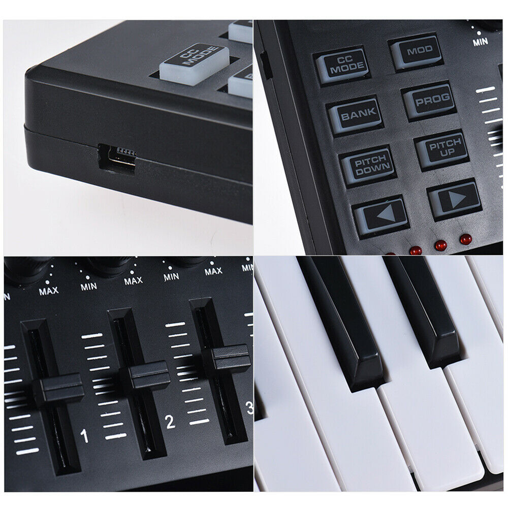WORLDE Panda MINI 25- Ultra-Portable USB MIDI Keyboard Controller 8 O9N6 - Fresh Stock Dated December 2025