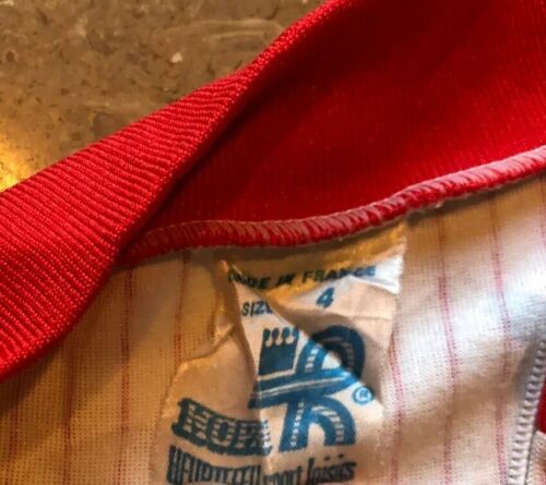 VINTAGE 1970s FRENCH HEURTEFEU KOPA BIKE CYCLING JERSEY ADULT SZ 4 - Fresh Stock Dated December 2025
