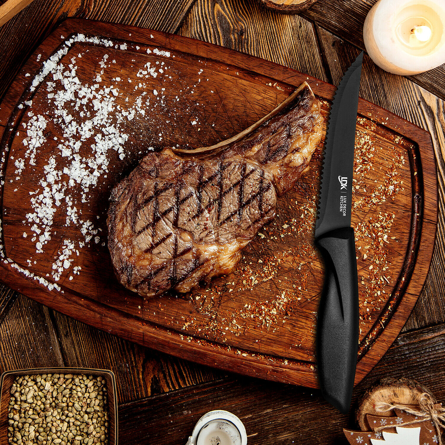 Knife Set Sharp Stainless Steel Professional Chef Cutlery Steak Kitchen Knives - Fresh Stock Dated January 2026