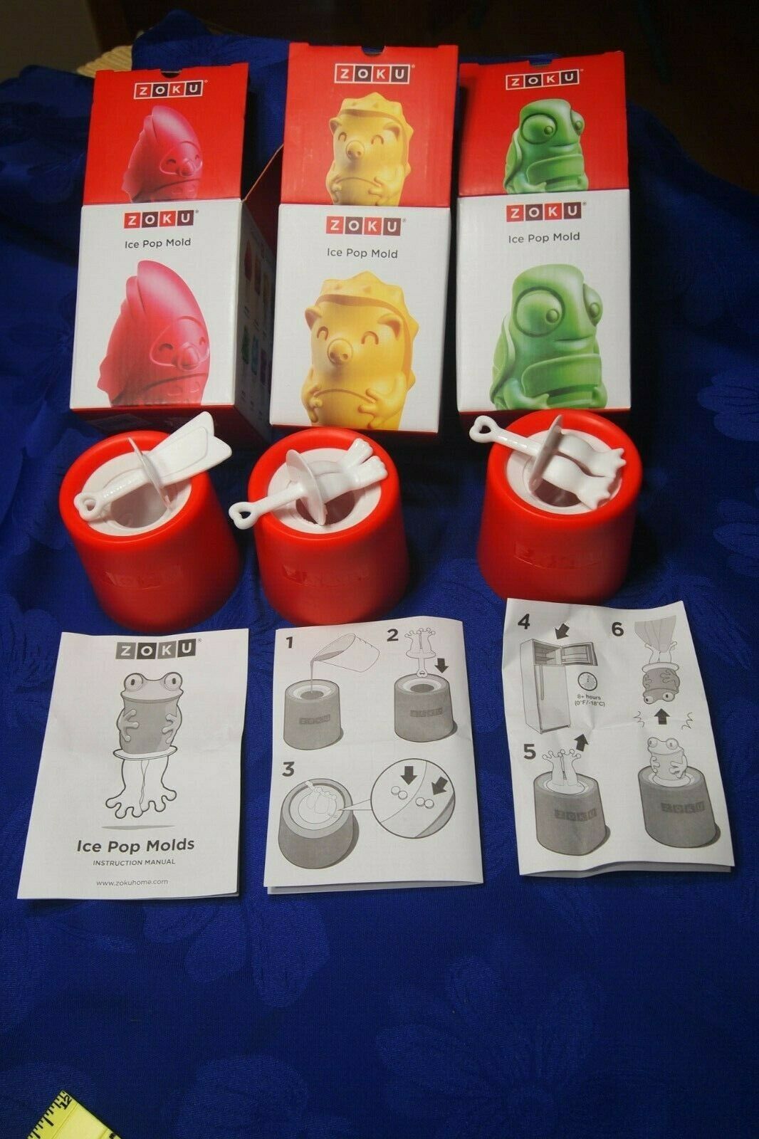 Zoku Quick Healthy Pop Maker ice pop molds-Buy 1,2 or all 3- Melodie/Bolt/Stewie - Fresh Stock Dated February 2026