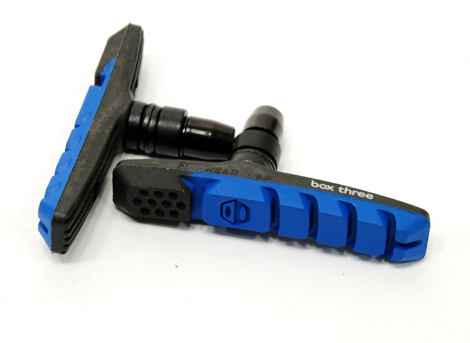 Box Three Air Flow BMX Bike Brake Pads Blue 70mm - Fresh Stock Dated December 2025