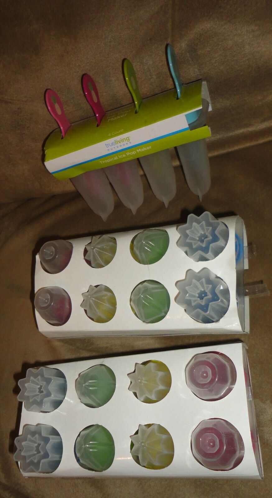 3 Ring Pop Popsicle Mold Freezer Pop Maker Juice Party Summer Homemade Popsicles - Fresh Stock Dated February 2026