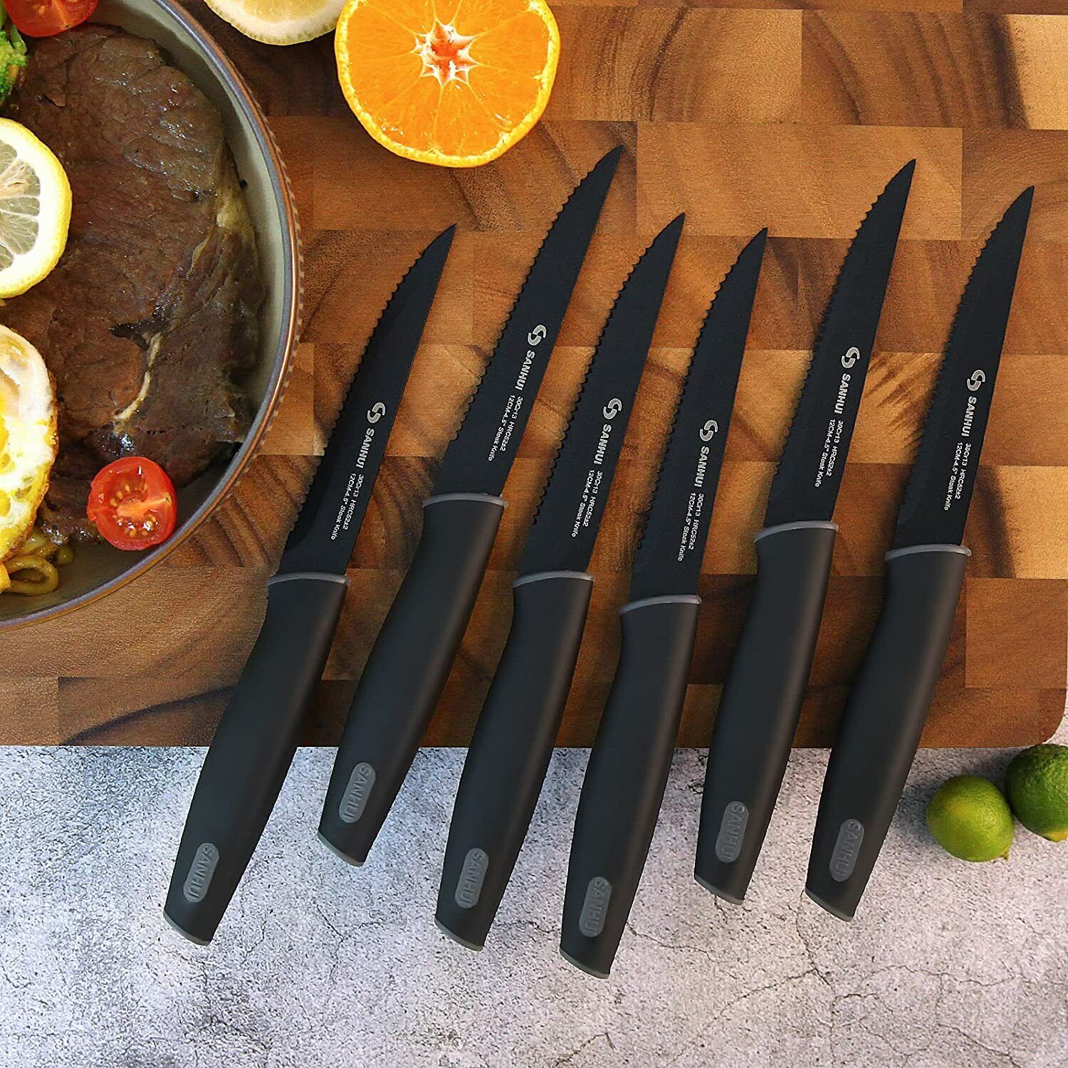 Knife Set Sharp Stainless Steel Professional Chef Cutlery Steak Kitchen Knives - Fresh Stock Dated February 2026
