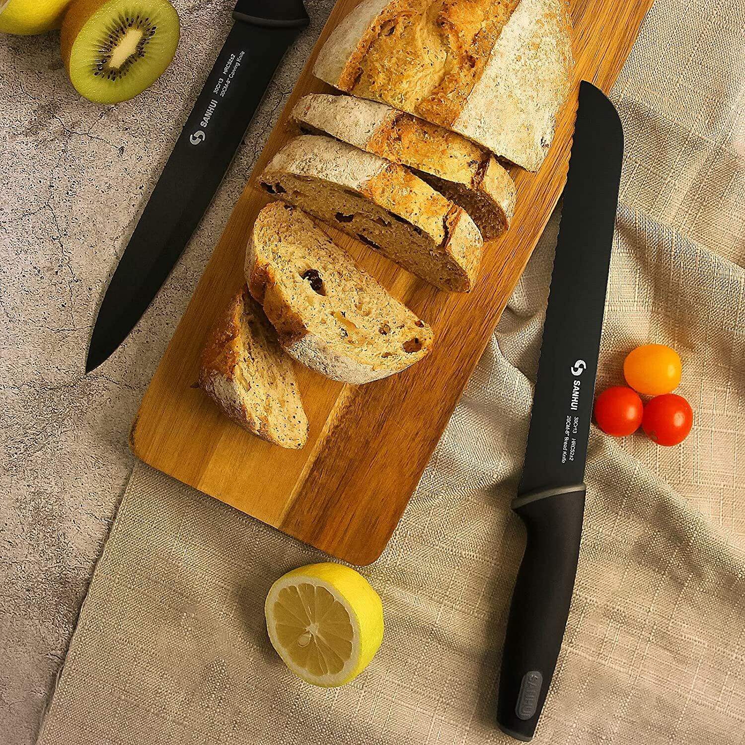 Knife Set Sharp Stainless Steel Professional Chef Cutlery Steak Kitchen Knives - Fresh Stock Dated February 2026