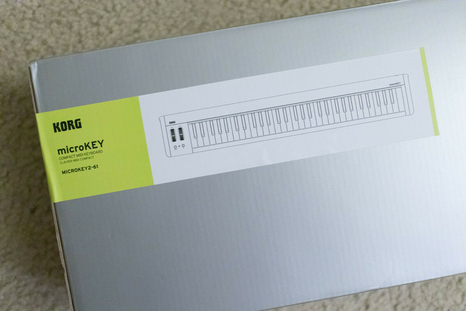 Korg MicroKey2 61 Key Compact USB Controller Keyboard - Fresh Stock Dated December 2025