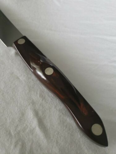 CUTCO 1722 Butcher Knife Thomas Lamb Brown Swirl Handle (Very Nice Cond.) - Fresh Stock Dated January 2026