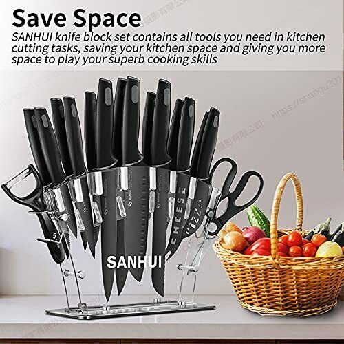 Knife Set Sharp Stainless Steel Professional Chef Cutlery Steak Kitchen Knives - Fresh Stock Dated February 2026