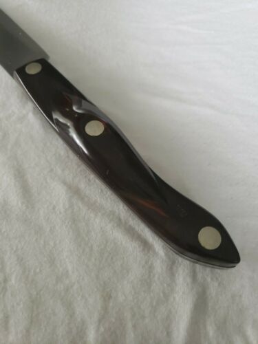 CUTCO 1722 Butcher Knife Thomas Lamb Brown Swirl Handle (Very Nice Cond.) - Fresh Stock Dated January 2026