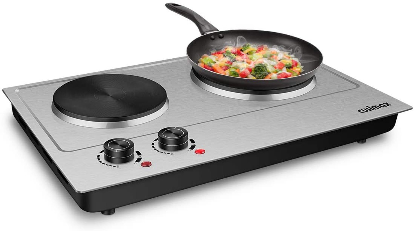 1500W Electric Hot Plate, Hot Plate for Cooking Electric, Portable Countertop Bu - Fresh Stock Dated February 2026