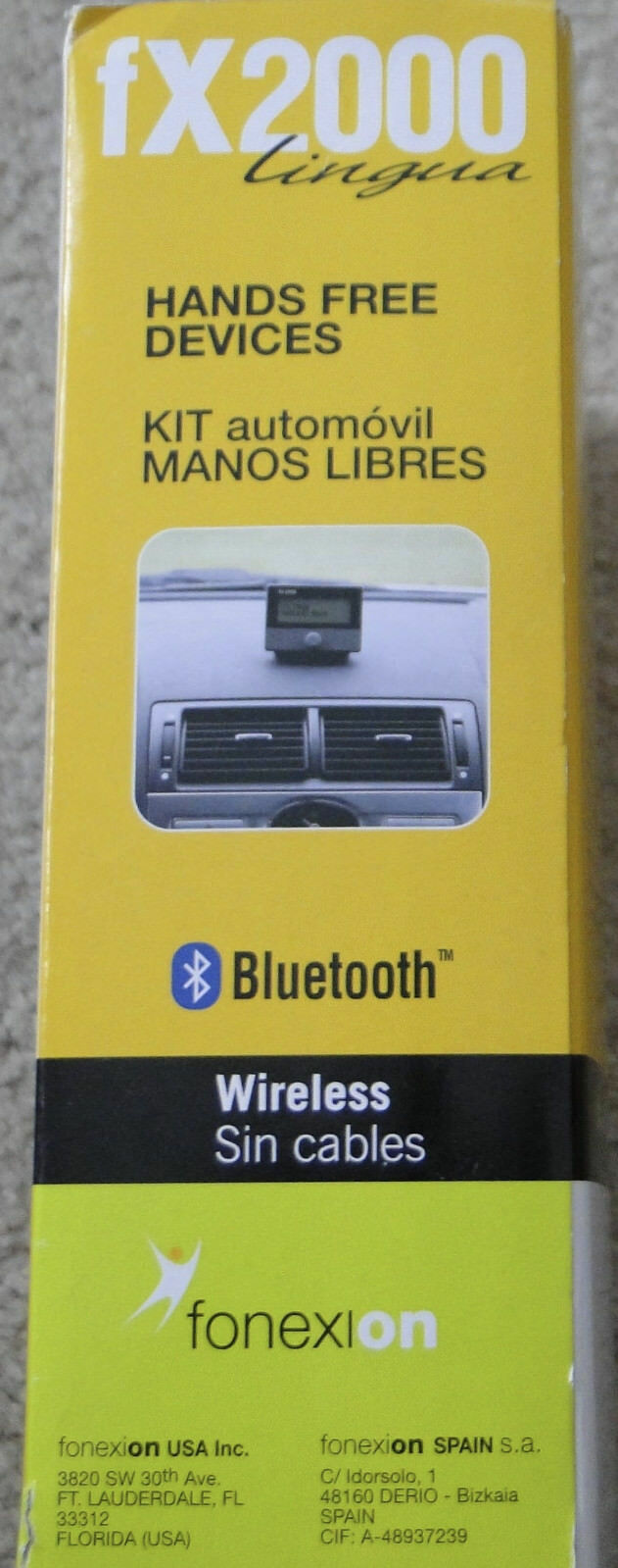 Fonexion Fx2000 Lingua - Hands Free Bluetooth Car Kit, Brand New, FREE SHIPPING - Fresh Stock Dated December 2025