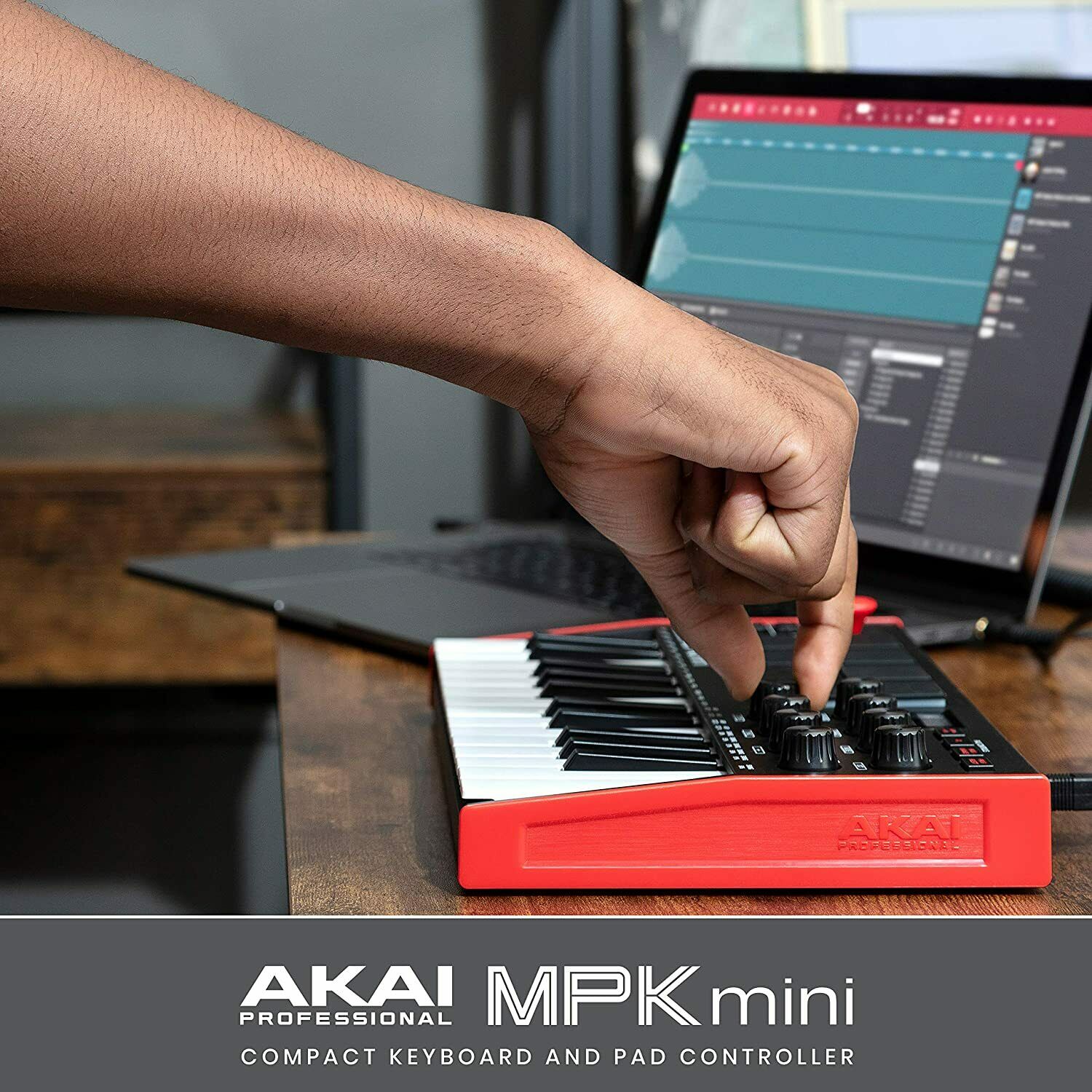 Akai Professional MPK Mini MKIII 25-Key MIDI Controller + USB 2.0 Hub & Cable - Fresh Stock Dated December 2025