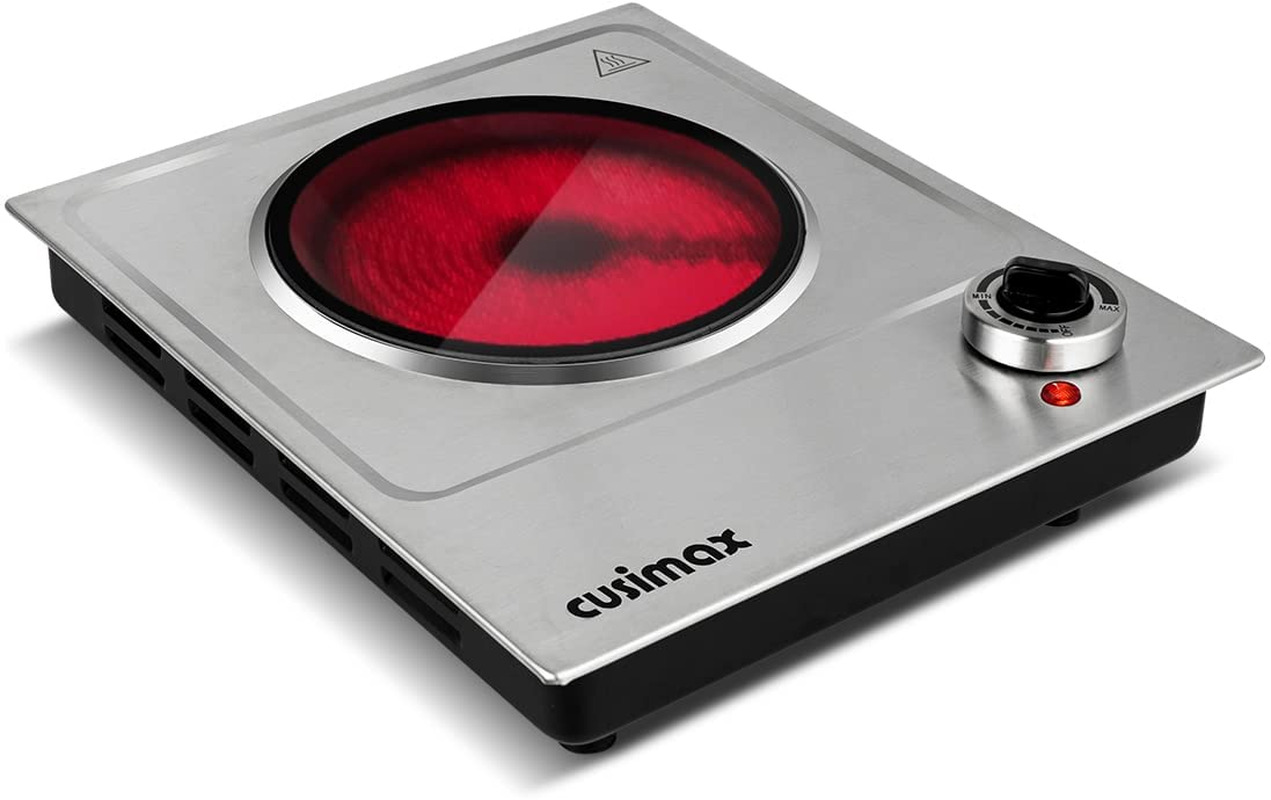 1500W Electric Hot Plate, Hot Plate for Cooking Electric, Portable Countertop Bu - Fresh Stock Dated February 2026