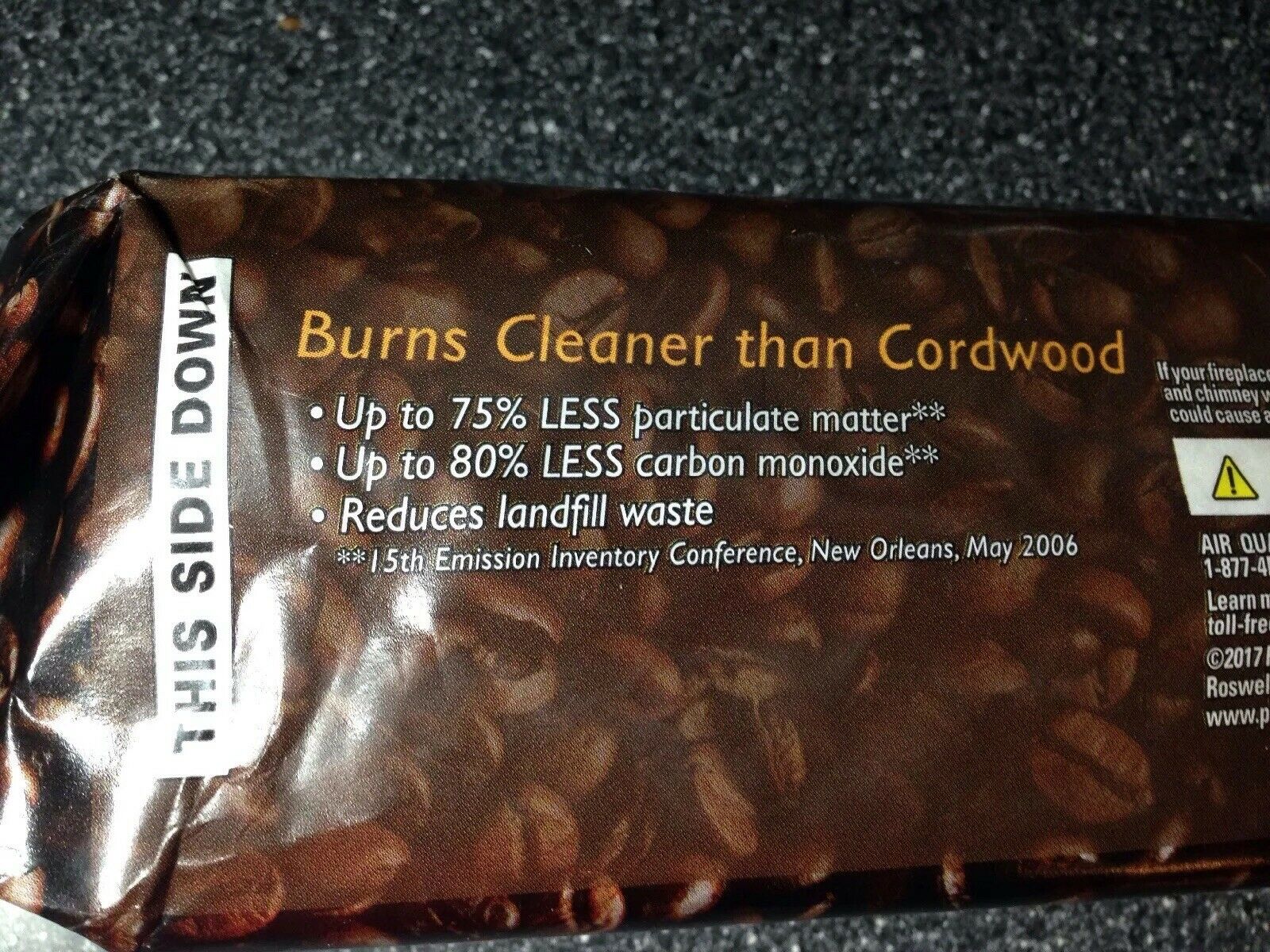 Pine Mountain Java Log Recycled Coffee Grounds Hour Time 4, Long Burning Firelog - Fresh Stock Dated December 2025