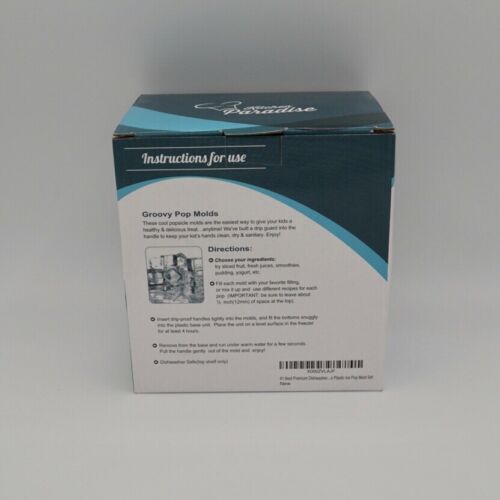 Kitchen Paradise Groovy Pop Molds Make Yummy Frozen Treats & Popsicles at Home - Fresh Stock Dated February 2026